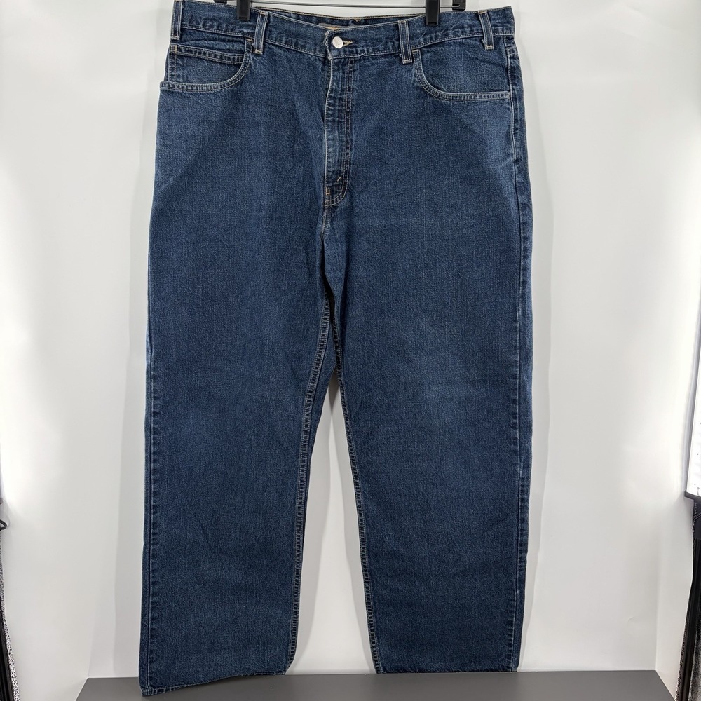 VTG Levi's Silvertab Low + Loose Mens 38x32 (38x30) Baggy Wide Leg Skater 2002‎